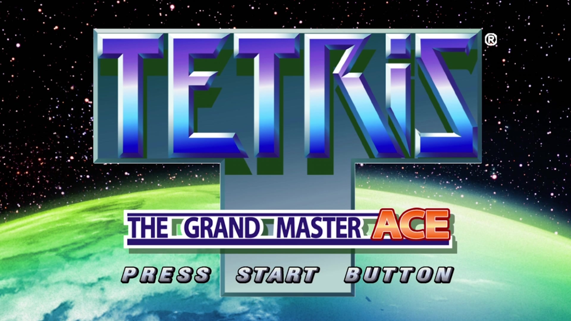 Tetris The Grandmaster Ace title screen for Xbox 360